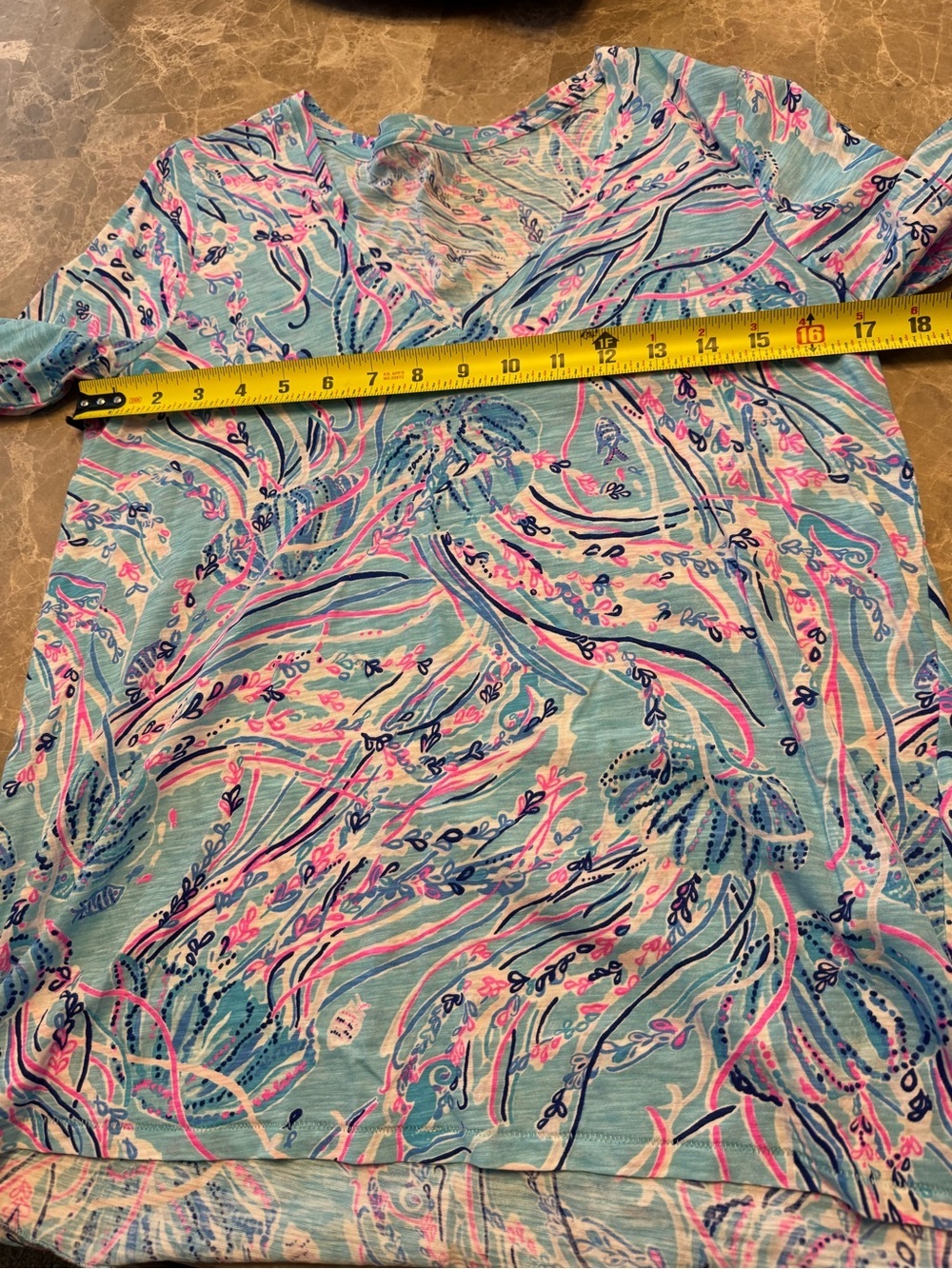 Lilly Pulitzer Etta Long Sleeve Bermudaful Women's Cotton Shirt Size Small - Picture 7 of 8